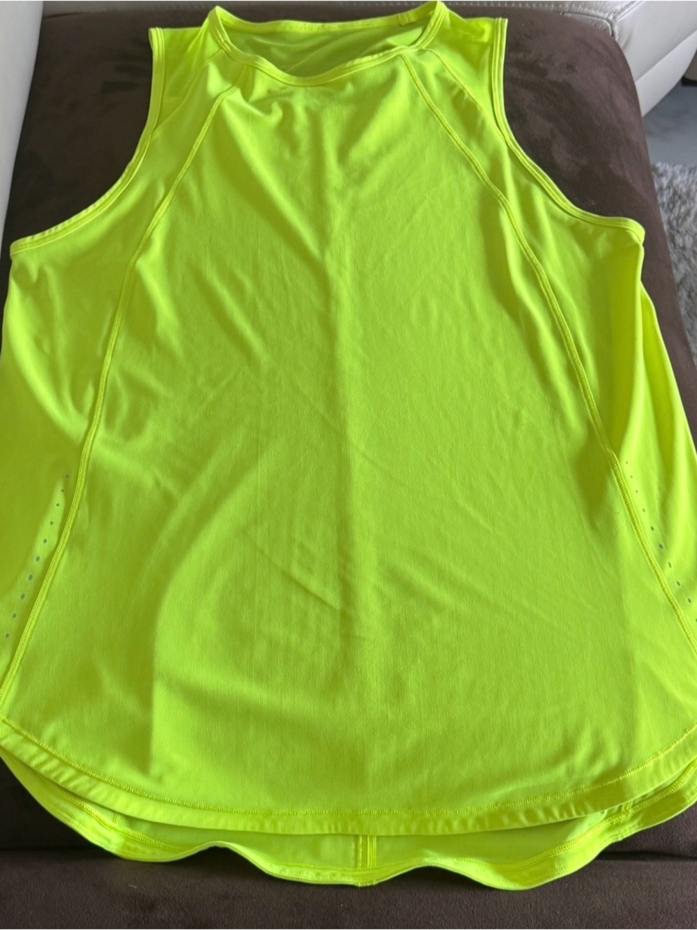 lululemon athletica Neon Yellow Muscle Tank Top
